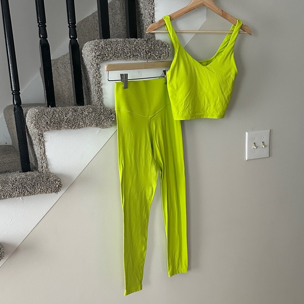 Neon Yellow Activewear Set